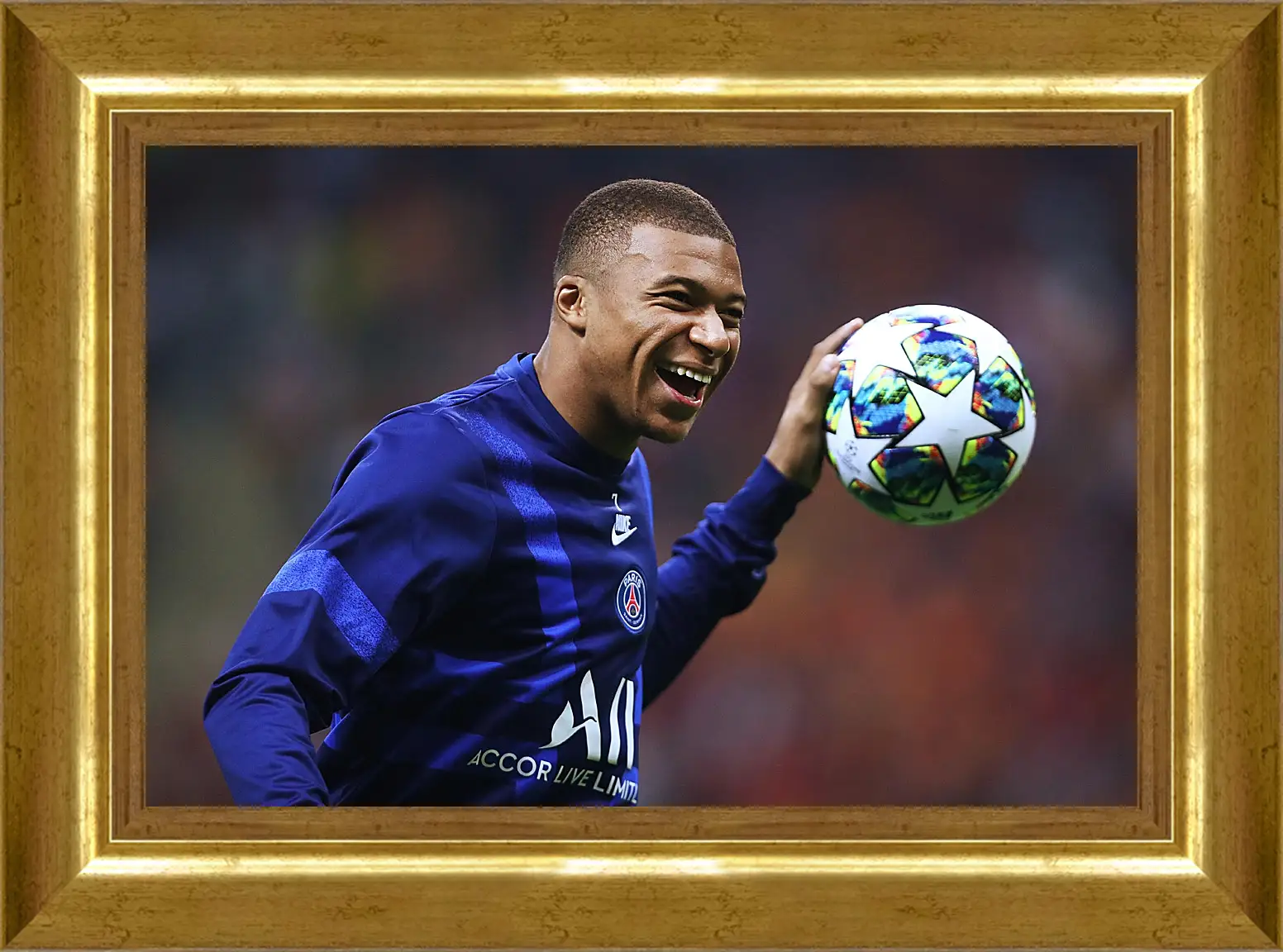 Картина в раме - Килиан Мбаппе. Kylian Mbappé