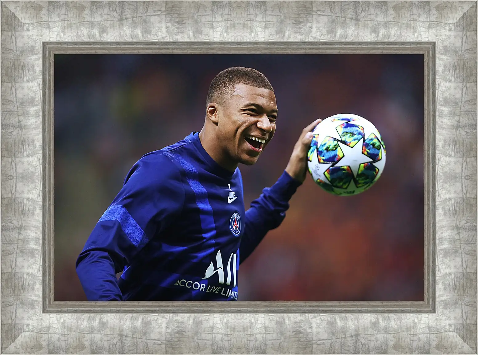 Картина в раме - Килиан Мбаппе. Kylian Mbappé