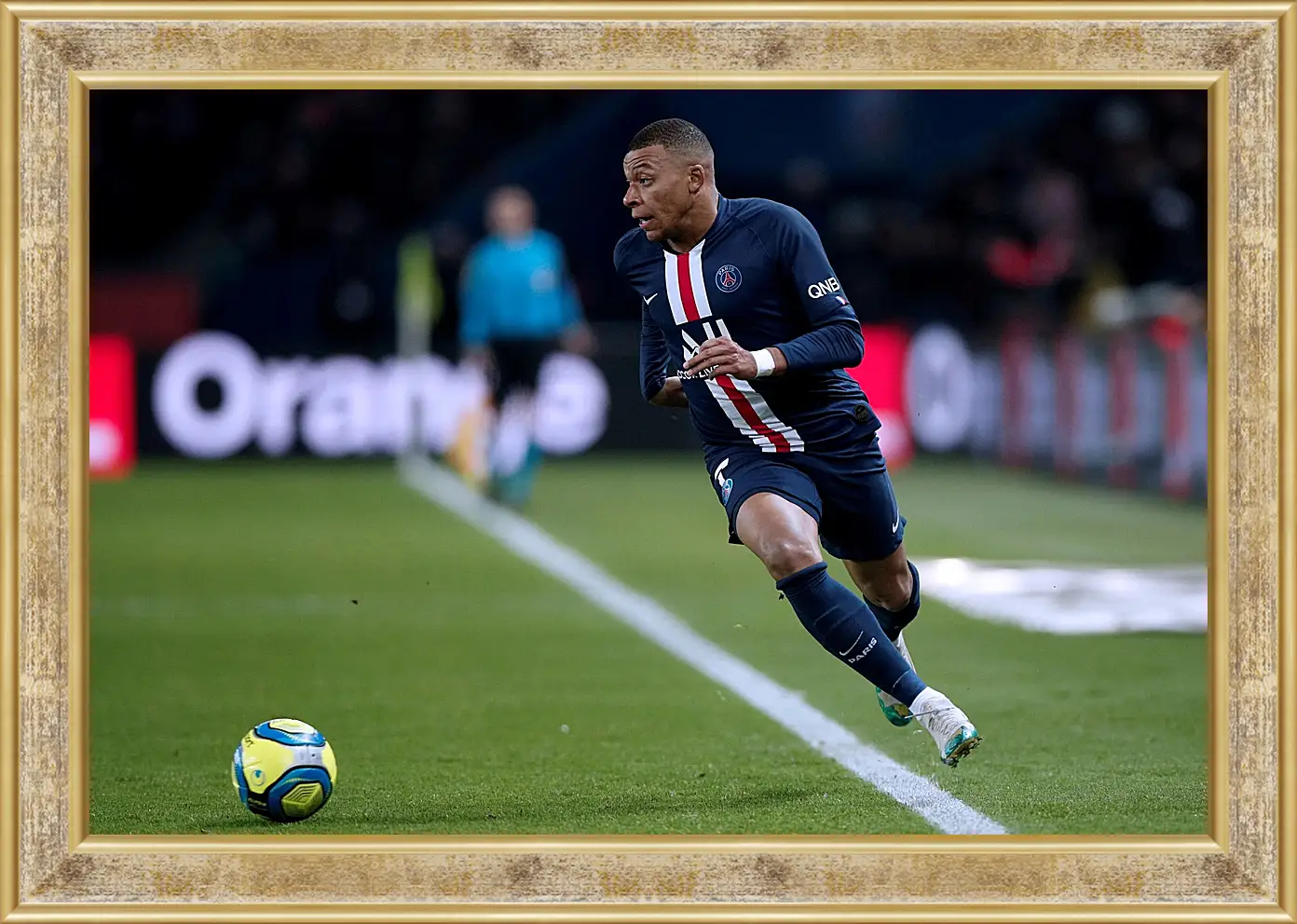 Картина в раме - Килиан Мбаппе. Kylian Mbappé