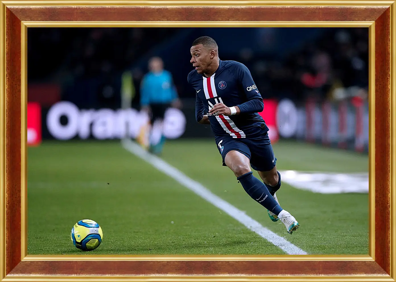 Картина в раме - Килиан Мбаппе. Kylian Mbappé