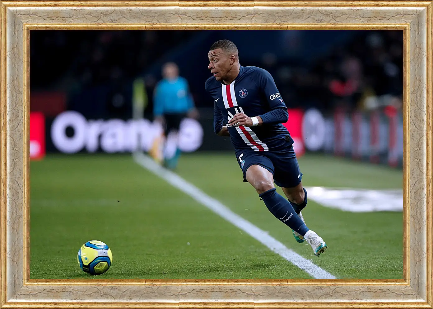 Картина в раме - Килиан Мбаппе. Kylian Mbappé