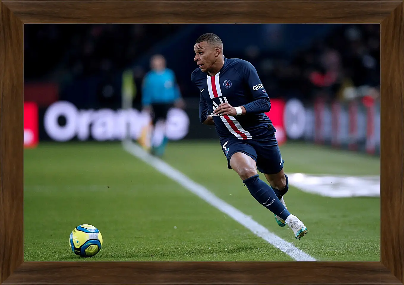 Картина в раме - Килиан Мбаппе. Kylian Mbappé