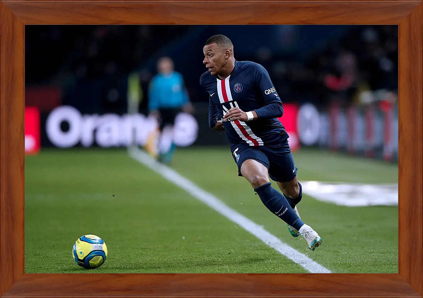 Картина в раме - Килиан Мбаппе. Kylian Mbappé