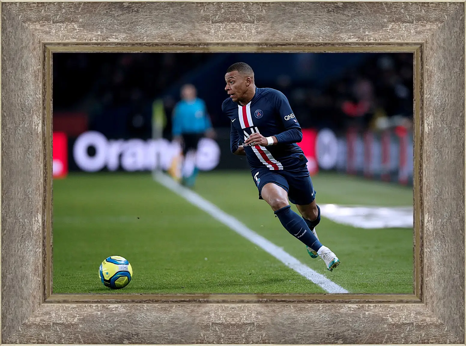 Картина в раме - Килиан Мбаппе. Kylian Mbappé