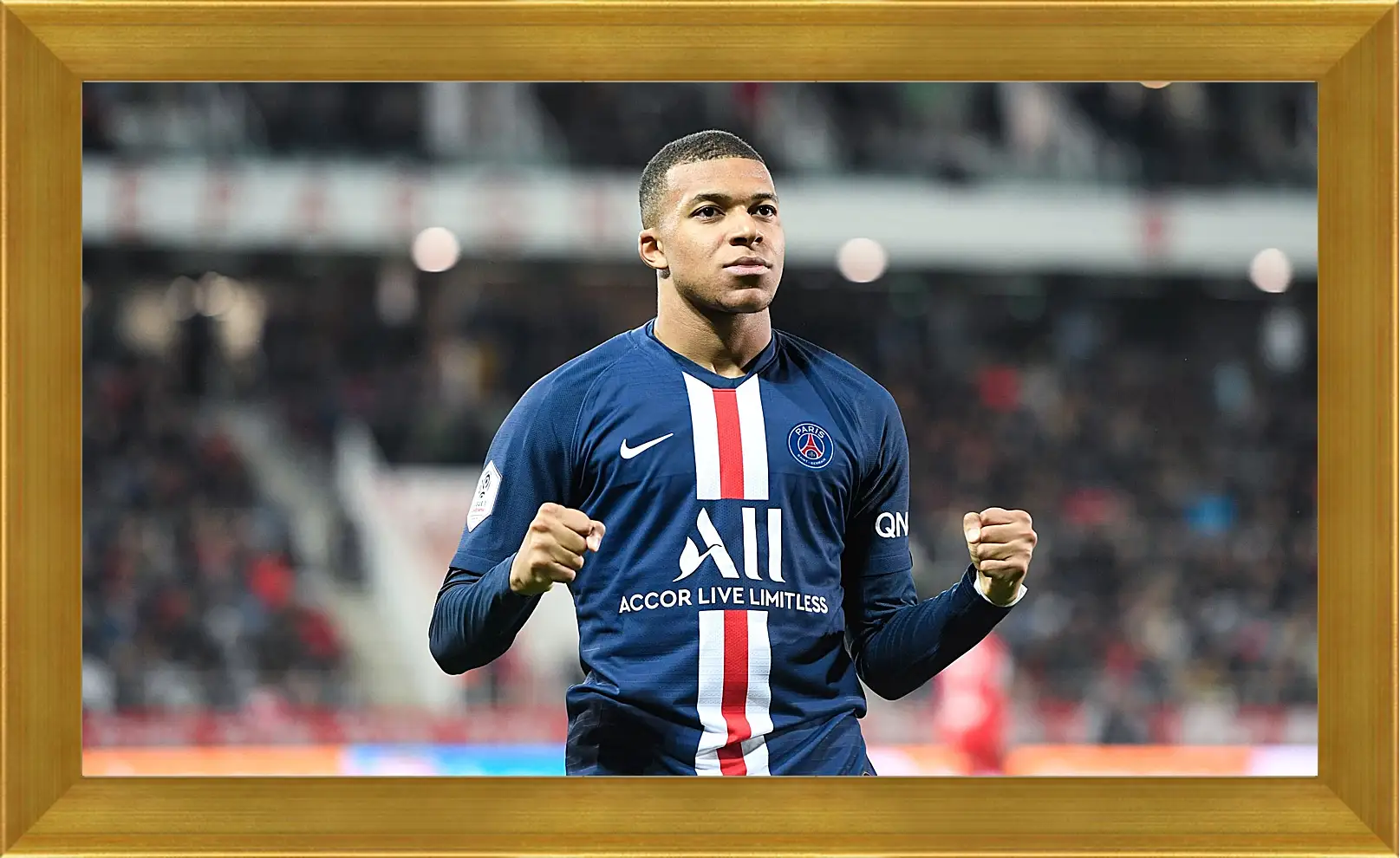 Картина в раме - Килиан Мбаппе. Kylian Mbappé