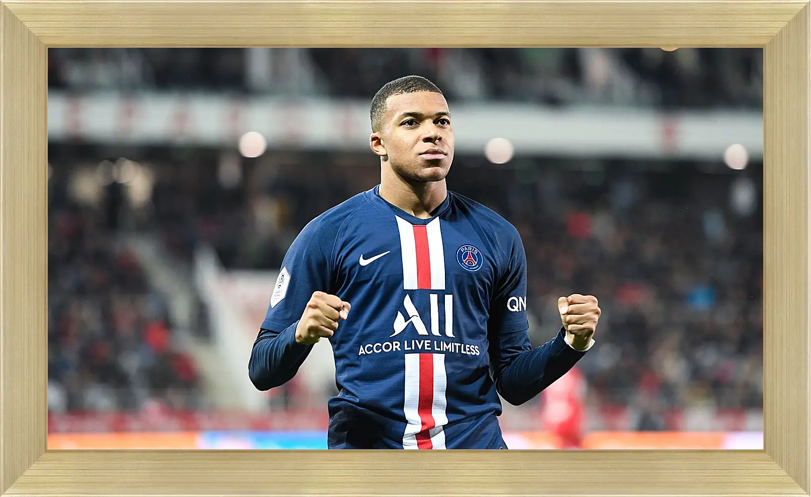 Картина в раме - Килиан Мбаппе. Kylian Mbappé