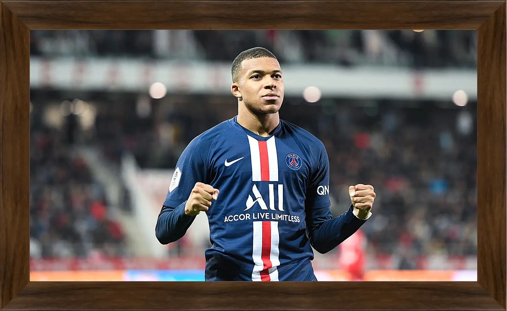 Картина в раме - Килиан Мбаппе. Kylian Mbappé