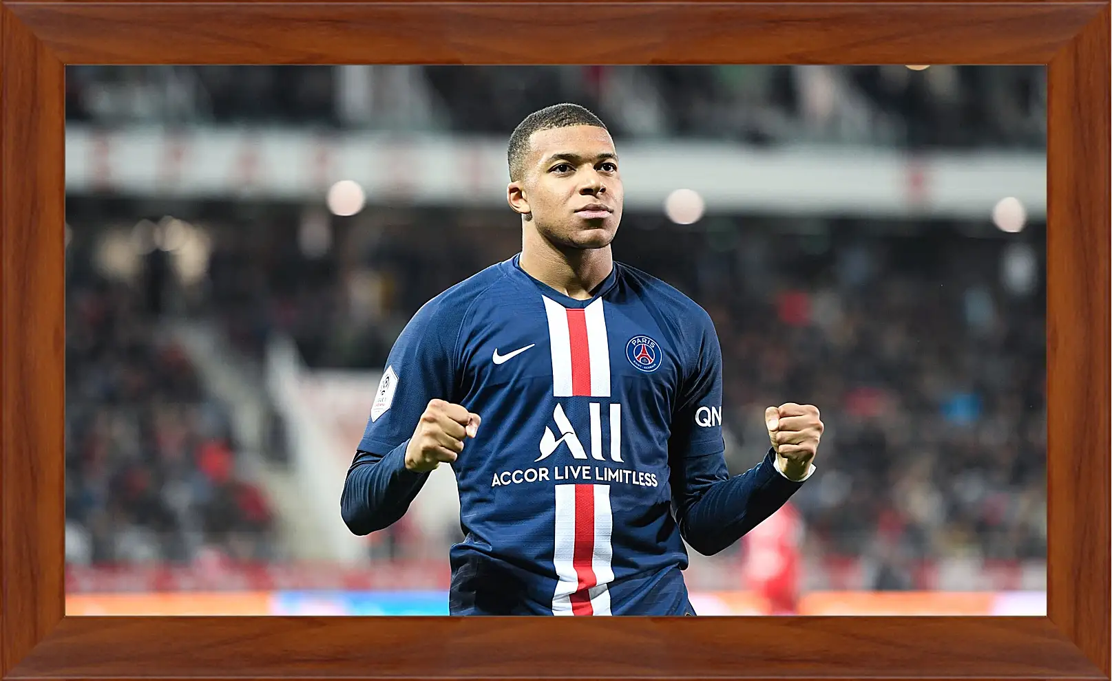 Картина в раме - Килиан Мбаппе. Kylian Mbappé