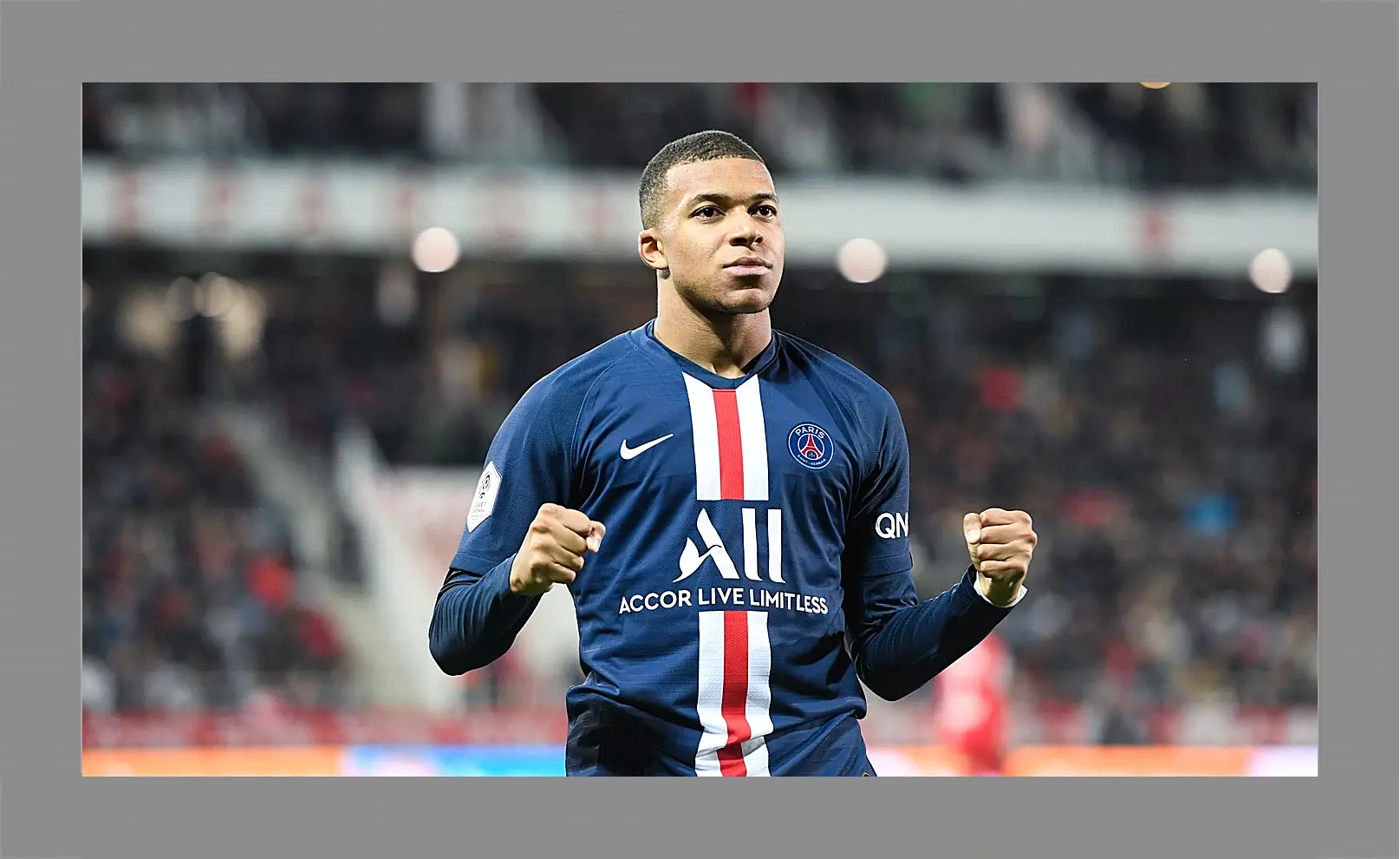 Картина в раме - Килиан Мбаппе. Kylian Mbappé