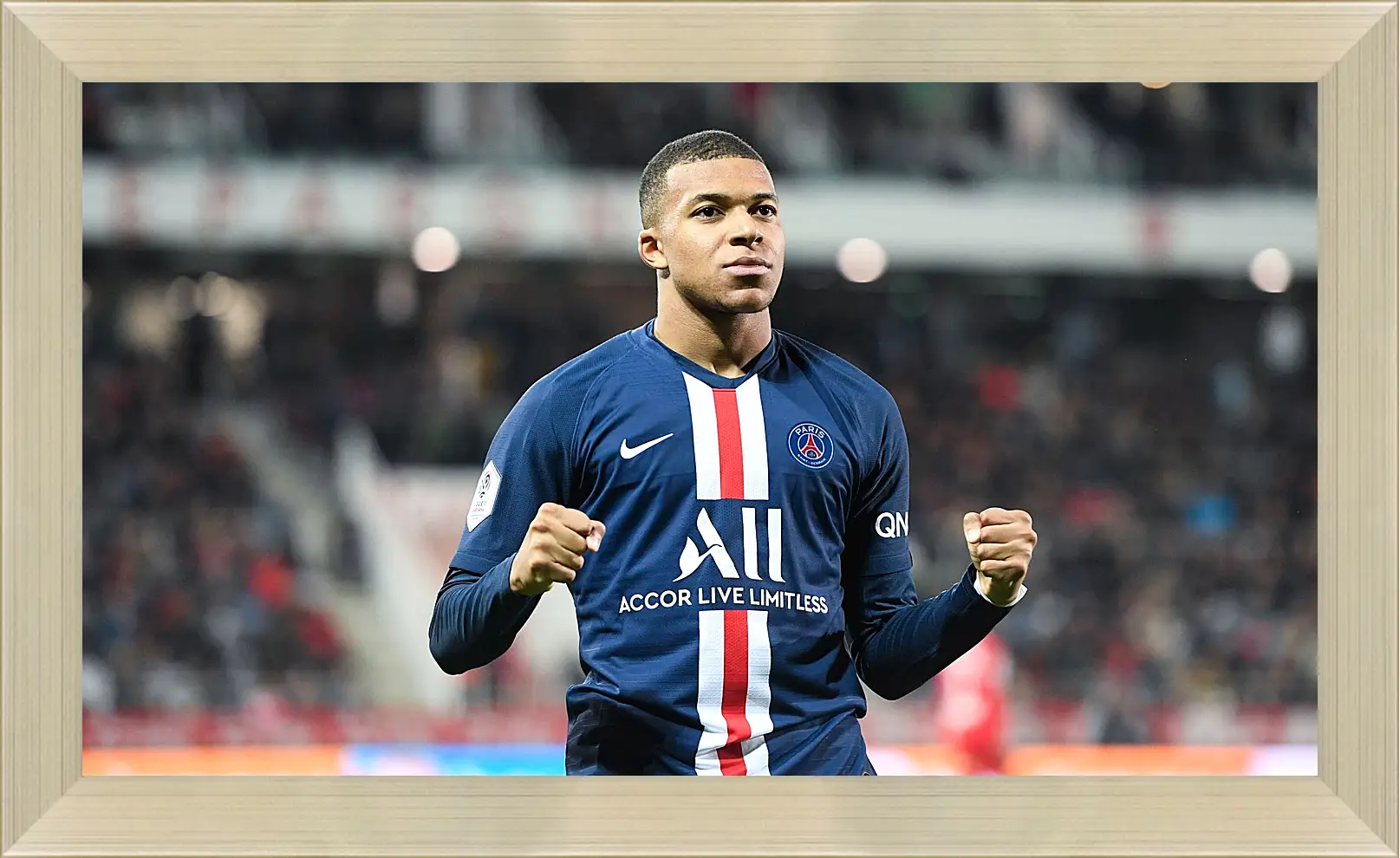 Картина в раме - Килиан Мбаппе. Kylian Mbappé