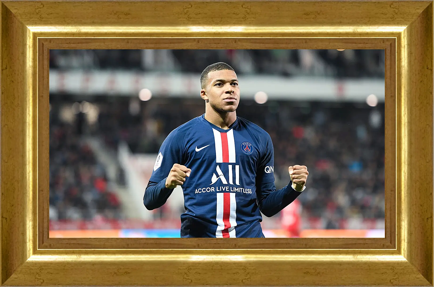 Картина в раме - Килиан Мбаппе. Kylian Mbappé