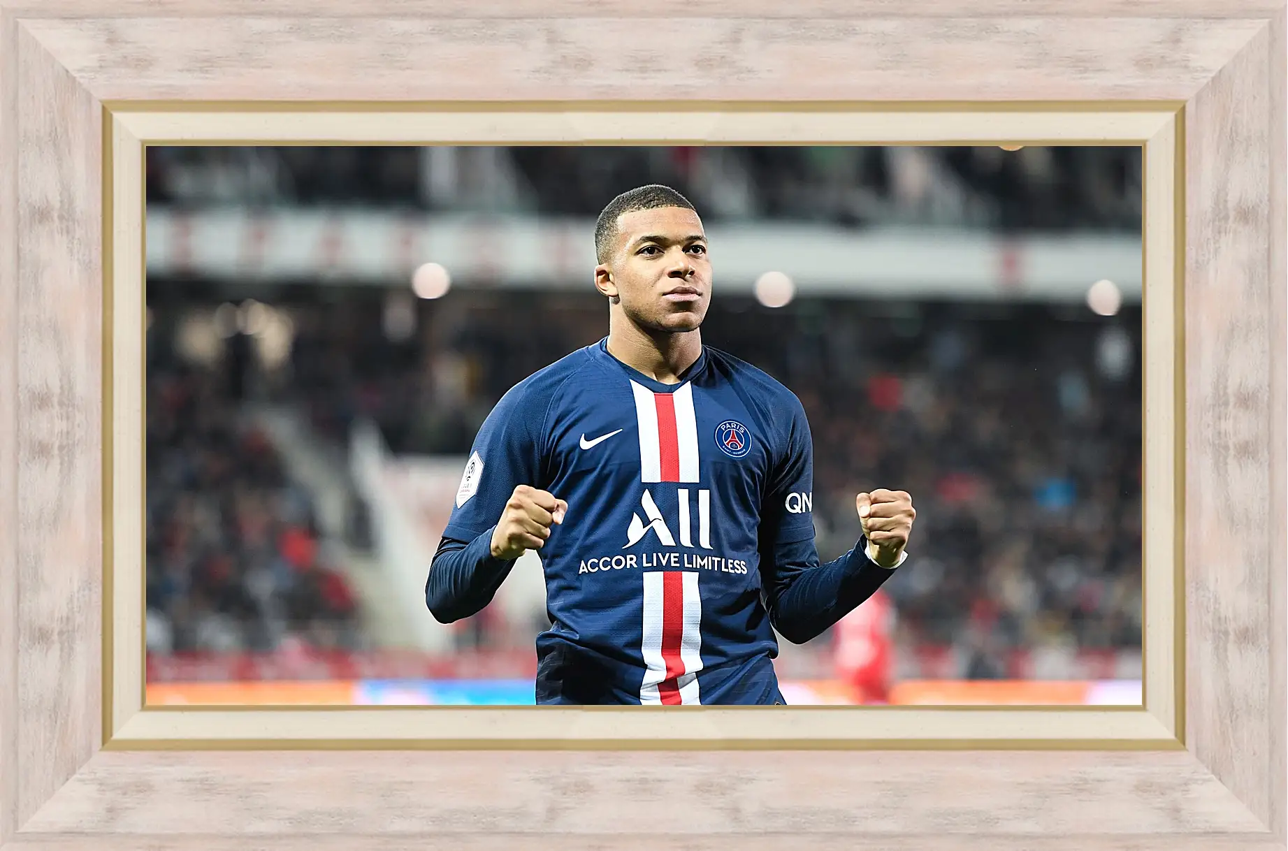 Картина в раме - Килиан Мбаппе. Kylian Mbappé
