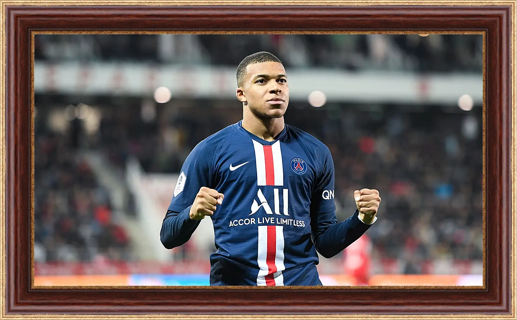 Картина в раме - Килиан Мбаппе. Kylian Mbappé