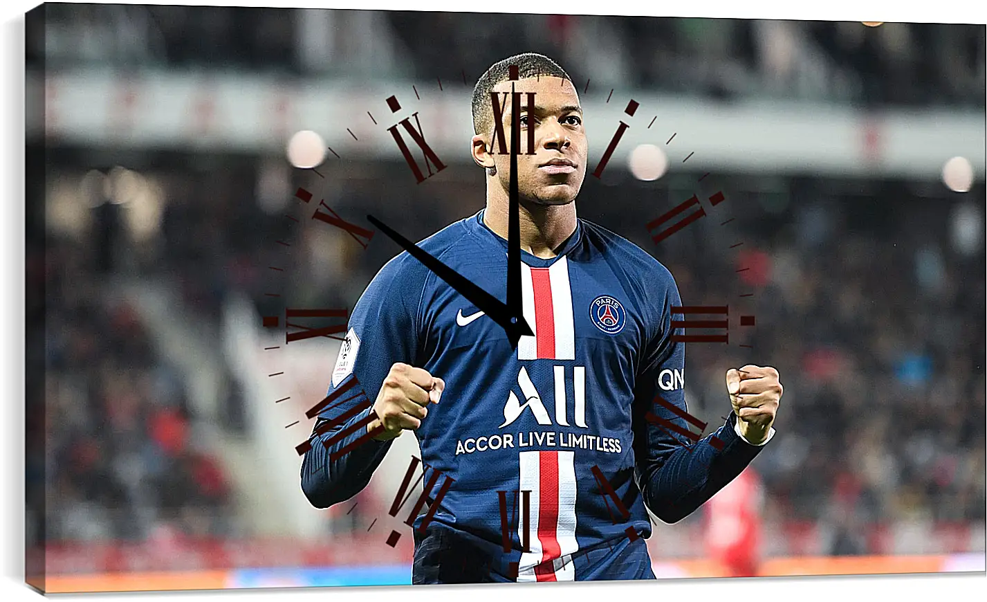 Часы картина - Килиан Мбаппе. Kylian Mbappé