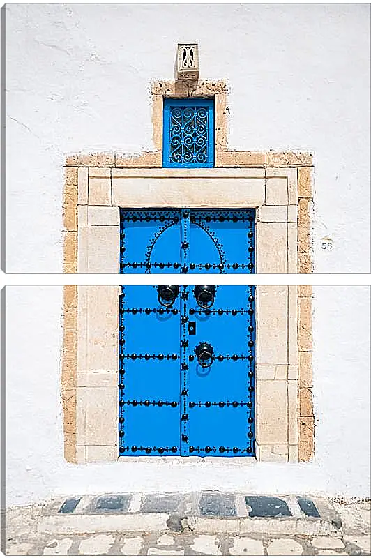 Модульная картина - Синие двери