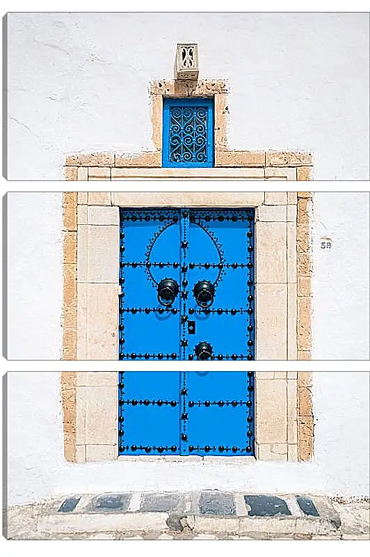 Модульная картина - Синие двери