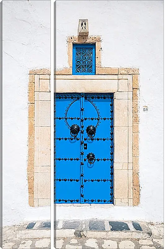 Модульная картина - Синие двери