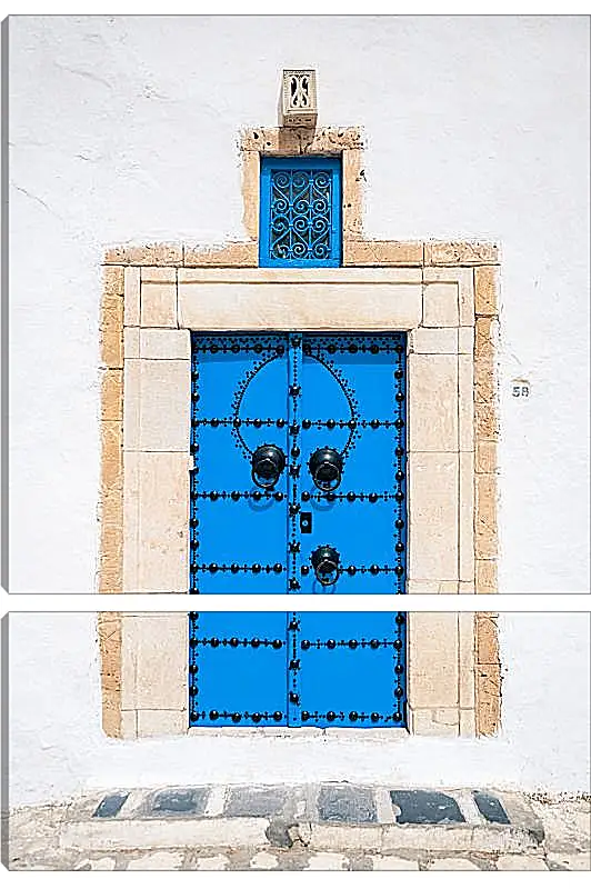 Модульная картина - Синие двери