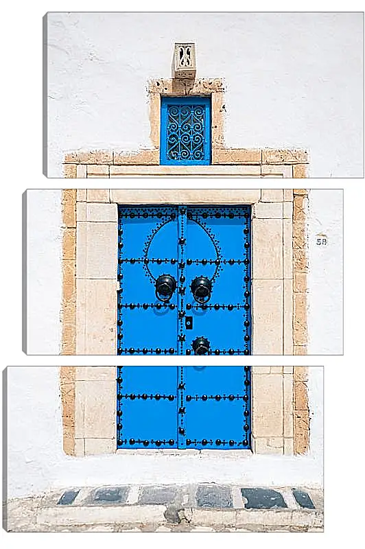 Модульная картина - Синие двери
