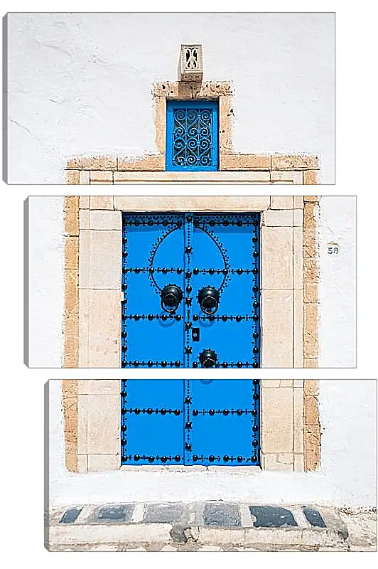 Модульная картина - Синие двери