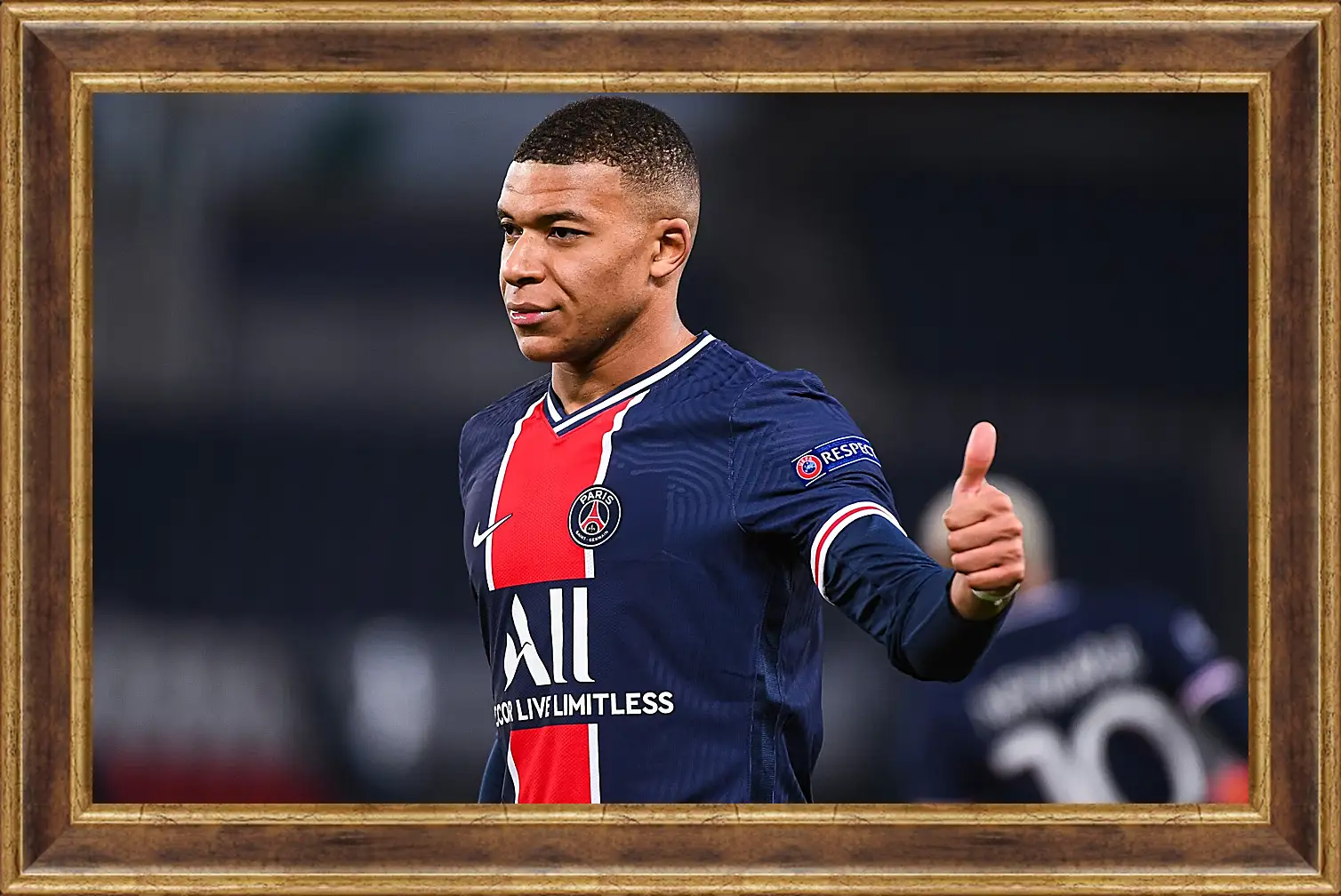 Картина в раме - Килиан Мбаппе. Kylian Mbappé