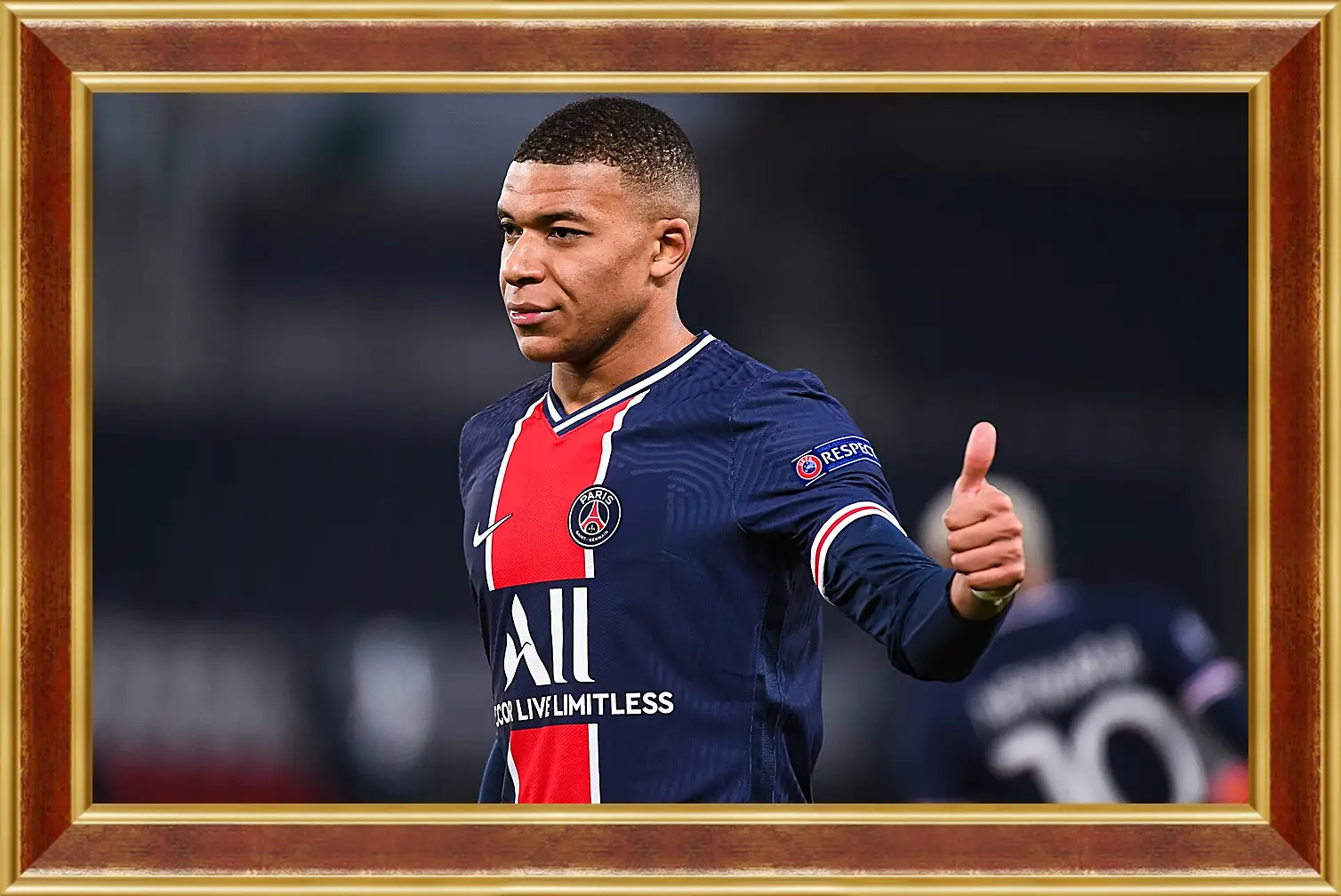 Картина в раме - Килиан Мбаппе. Kylian Mbappé