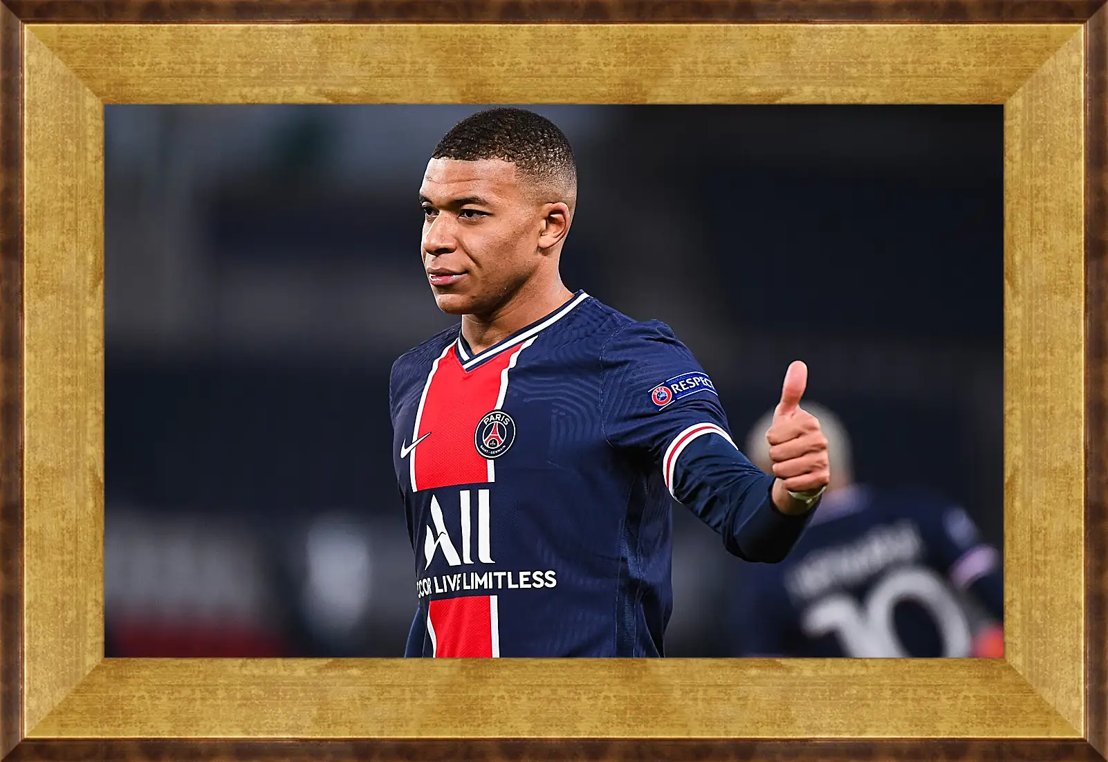 Картина в раме - Килиан Мбаппе. Kylian Mbappé