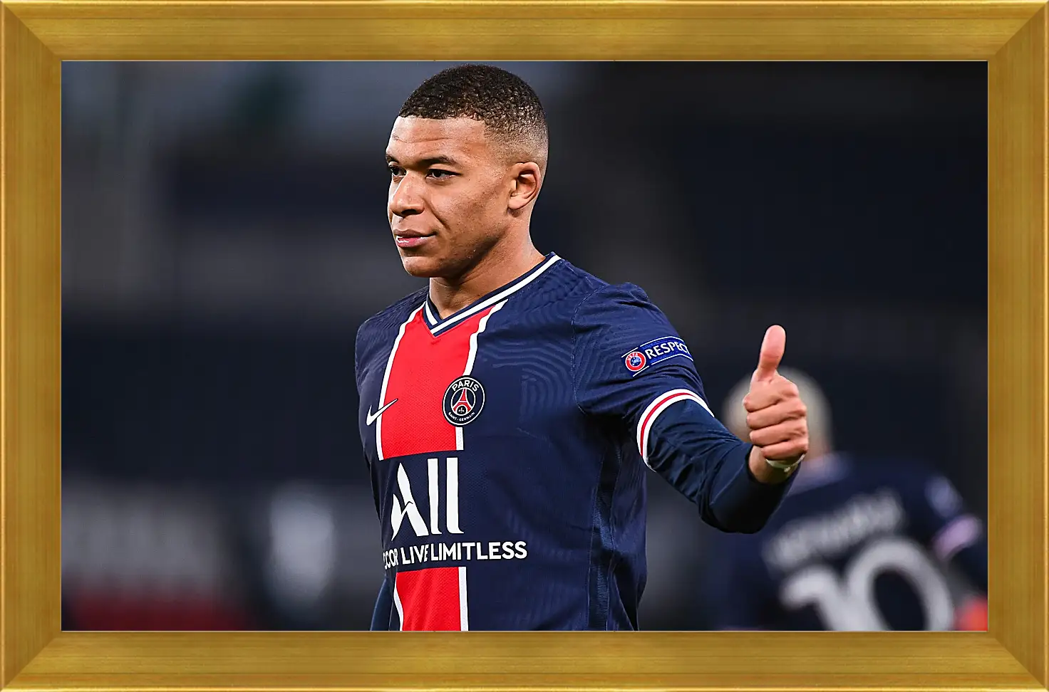 Картина в раме - Килиан Мбаппе. Kylian Mbappé