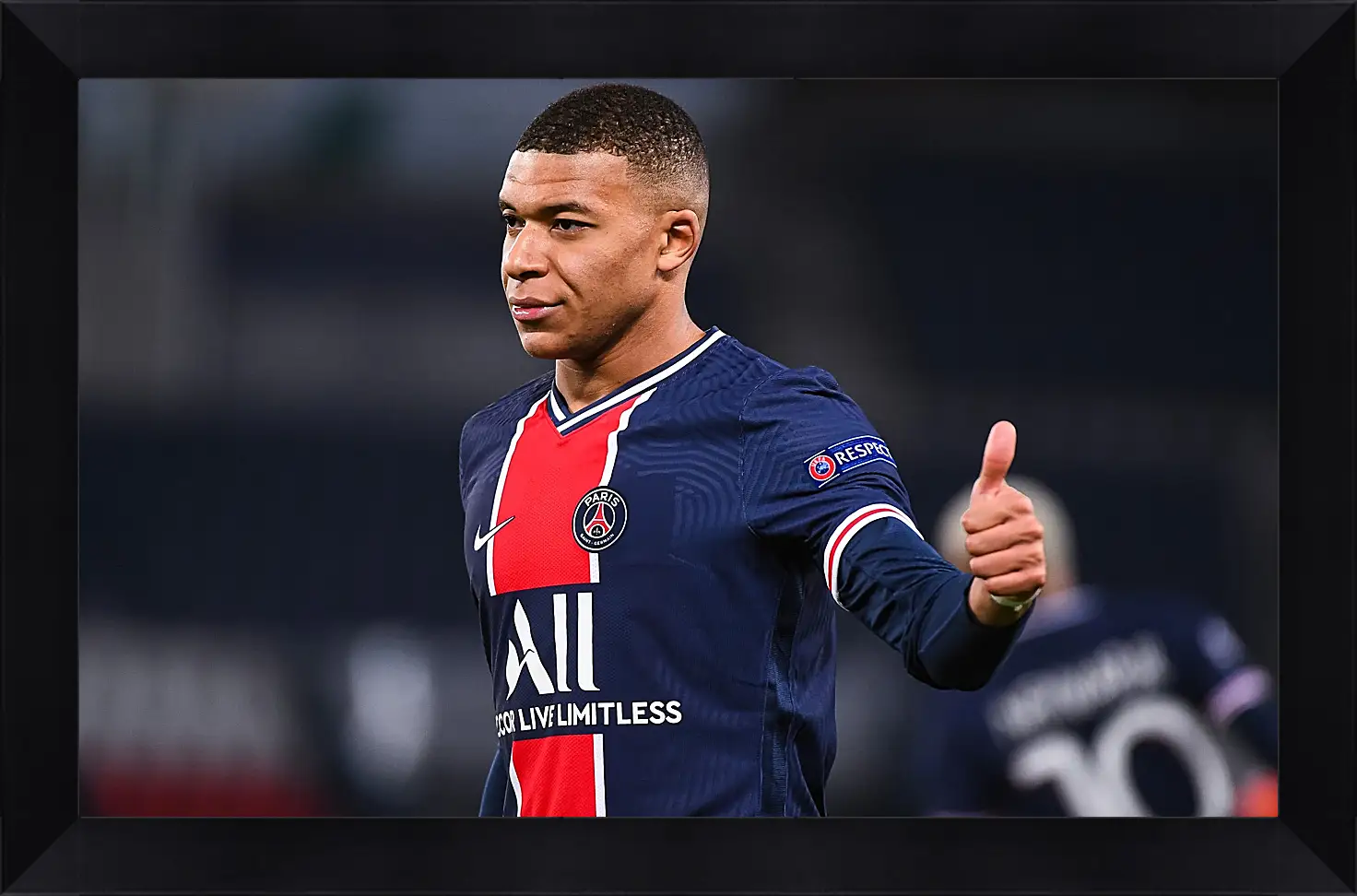 Картина в раме - Килиан Мбаппе. Kylian Mbappé