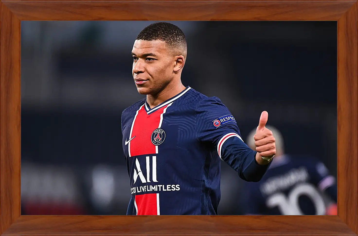 Картина в раме - Килиан Мбаппе. Kylian Mbappé