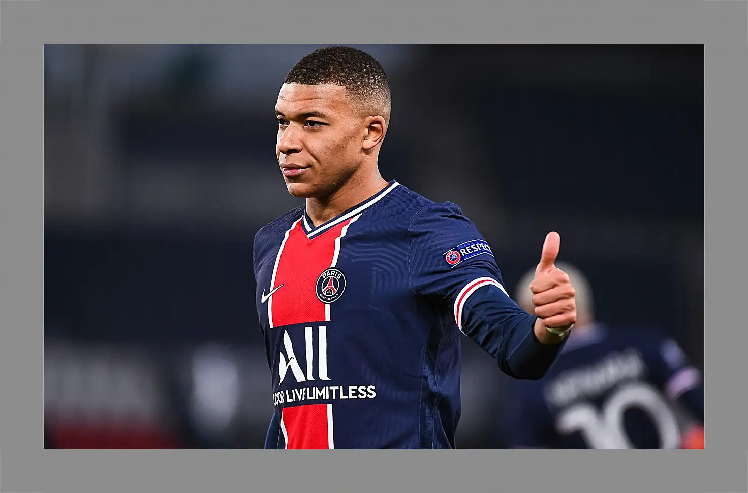 Картина в раме - Килиан Мбаппе. Kylian Mbappé