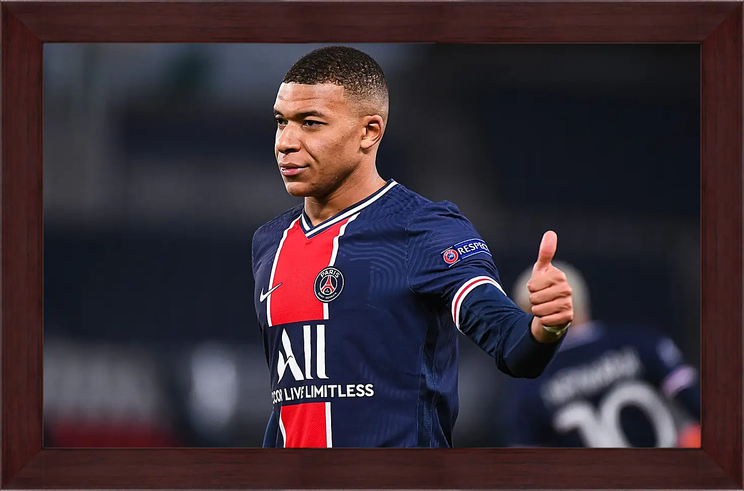 Картина в раме - Килиан Мбаппе. Kylian Mbappé