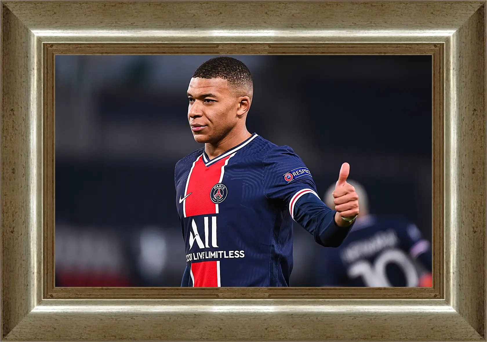 Картина в раме - Килиан Мбаппе. Kylian Mbappé