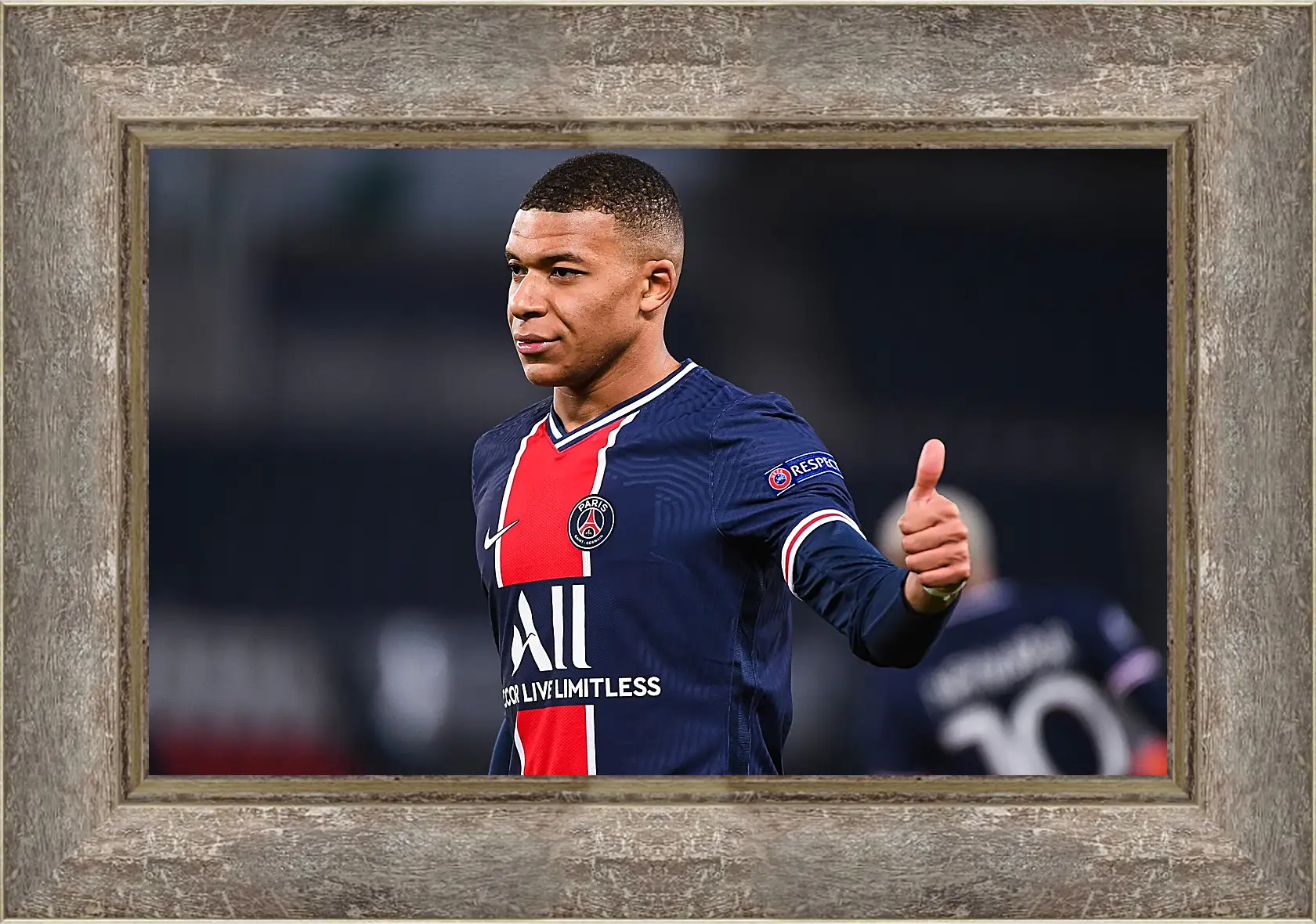 Картина в раме - Килиан Мбаппе. Kylian Mbappé