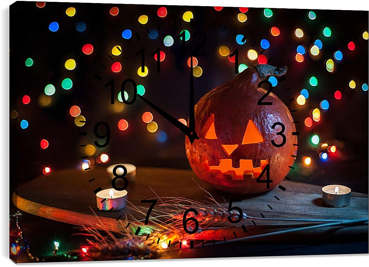 Часы картина - Атмосфера Хэллоуина