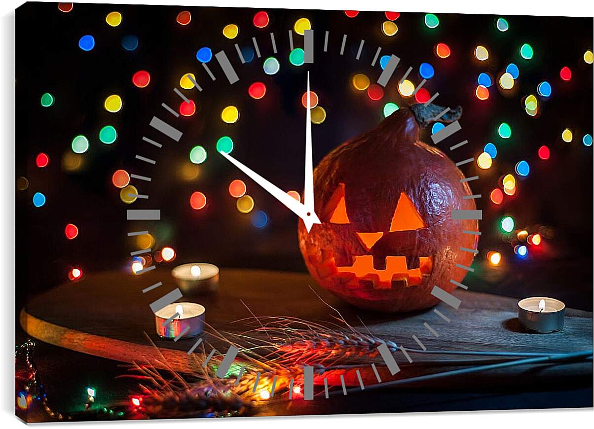 Часы картина - Атмосфера Хэллоуина
