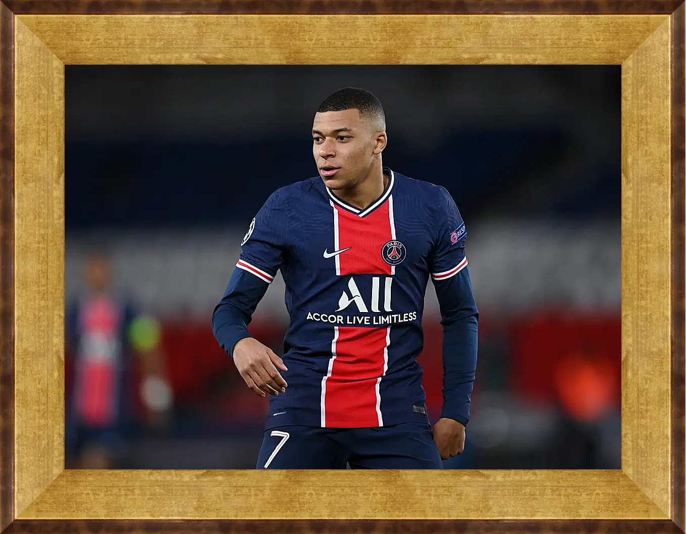 Картина в раме - Килиан Мбаппе. Kylian Mbappé