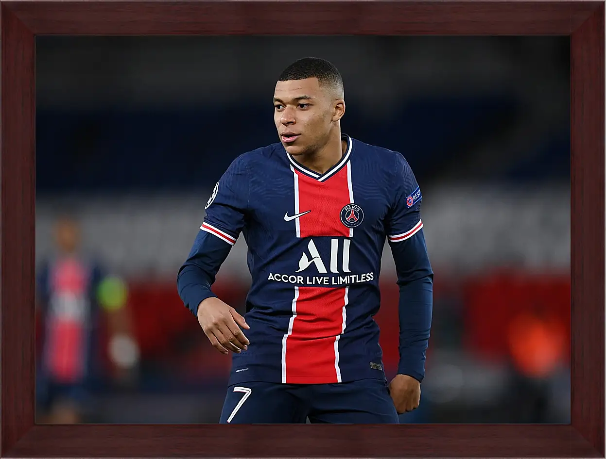 Картина в раме - Килиан Мбаппе. Kylian Mbappé