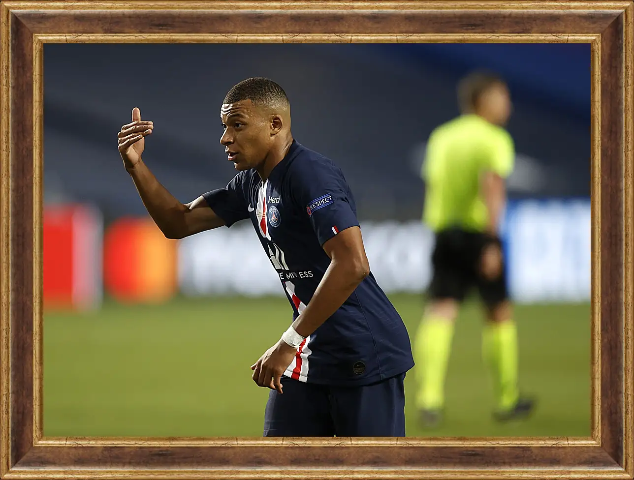 Картина в раме - Килиан Мбаппе. Kylian Mbappé