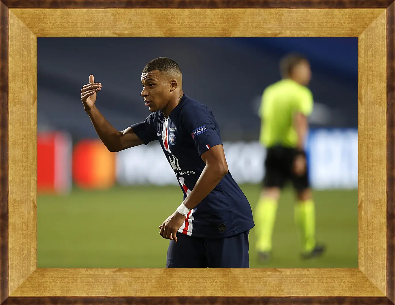 Картина в раме - Килиан Мбаппе. Kylian Mbappé