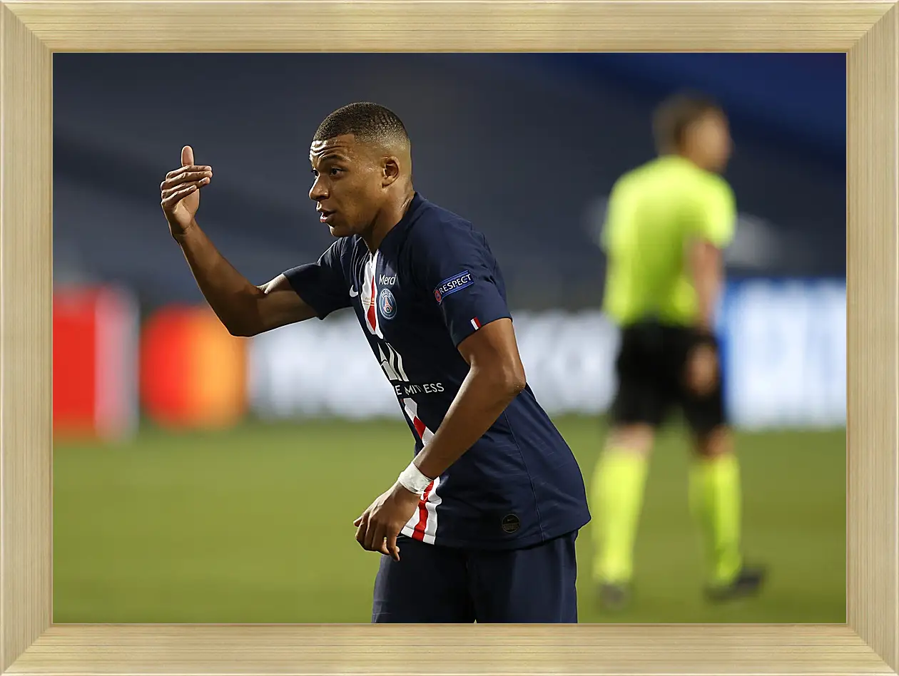 Картина в раме - Килиан Мбаппе. Kylian Mbappé