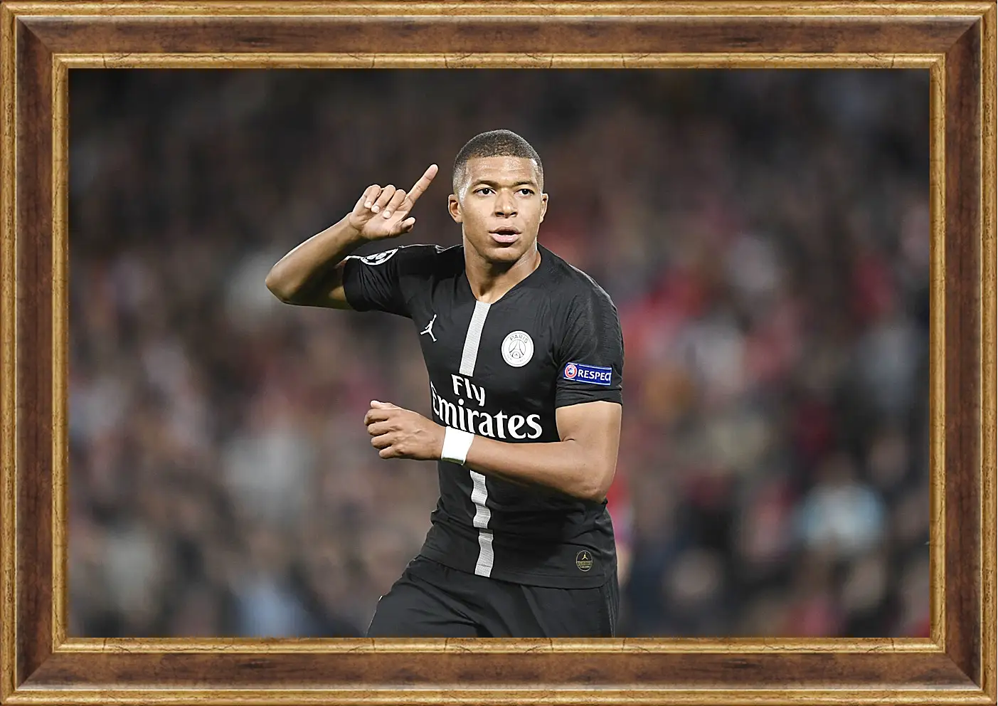 Картина в раме - Килиан Мбаппе. Kylian Mbappé