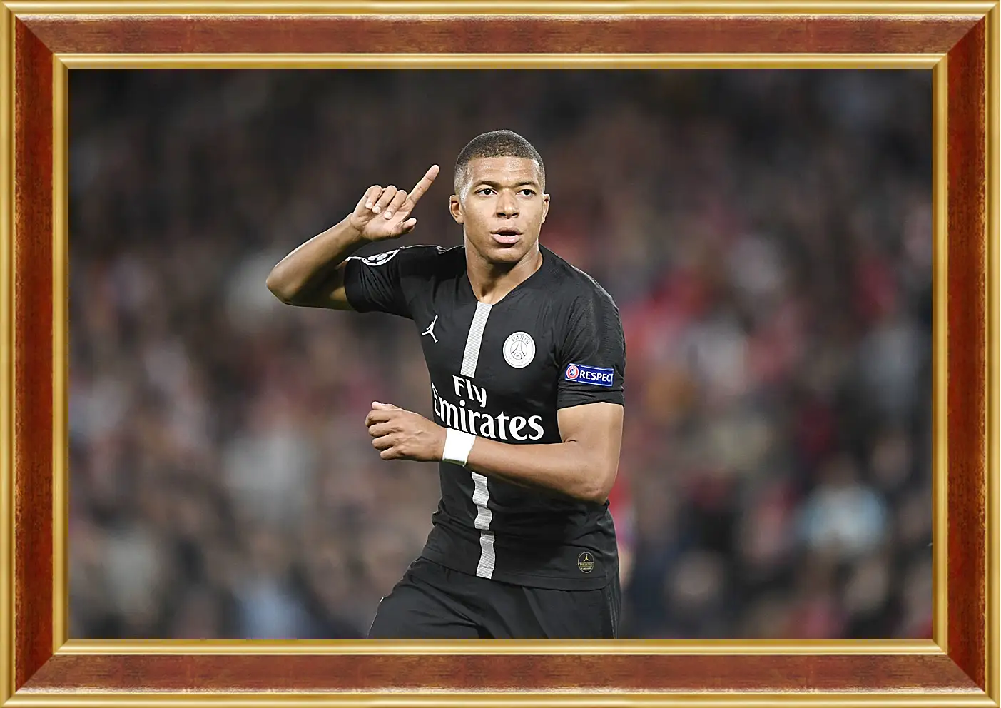 Картина в раме - Килиан Мбаппе. Kylian Mbappé