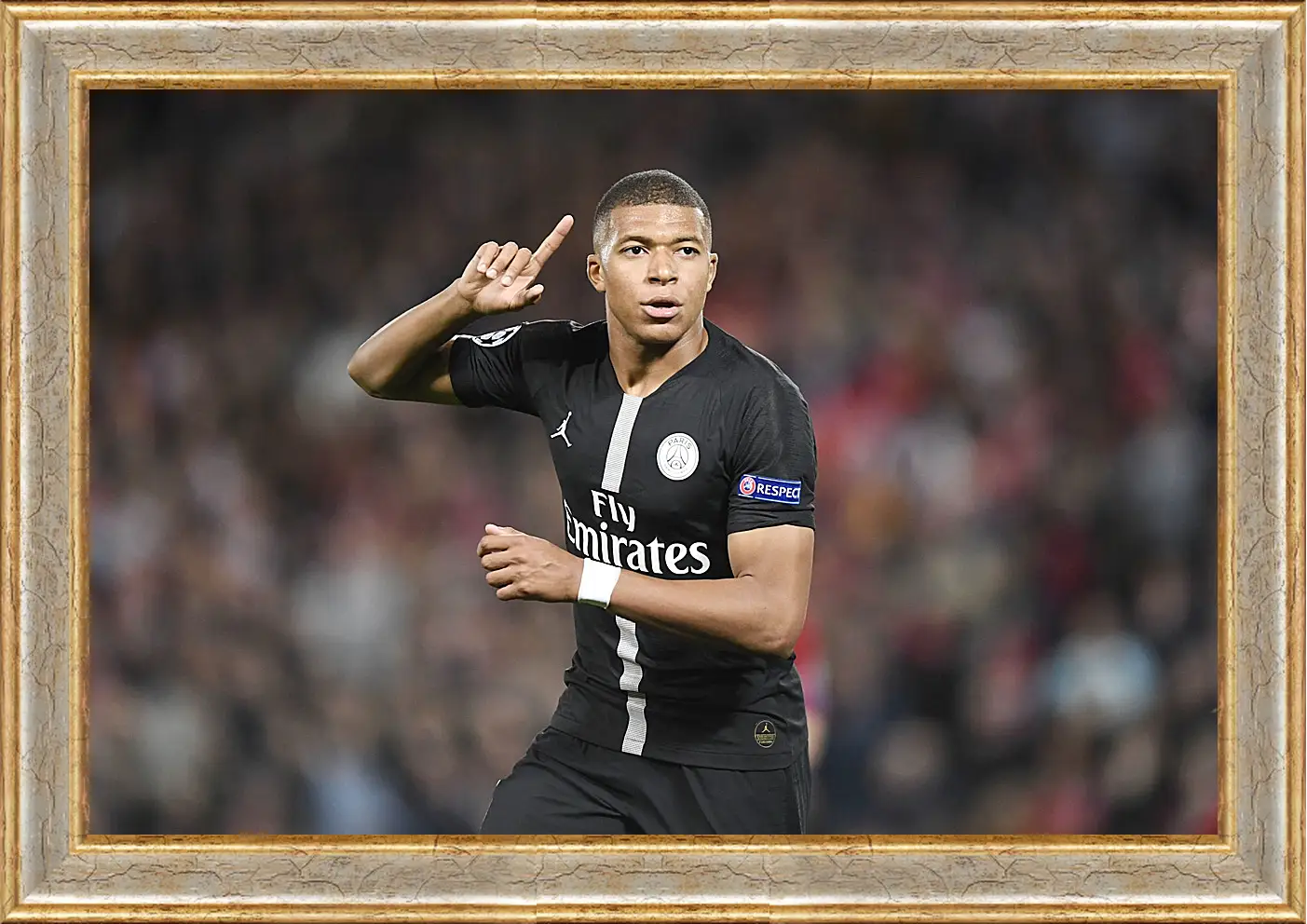 Картина в раме - Килиан Мбаппе. Kylian Mbappé