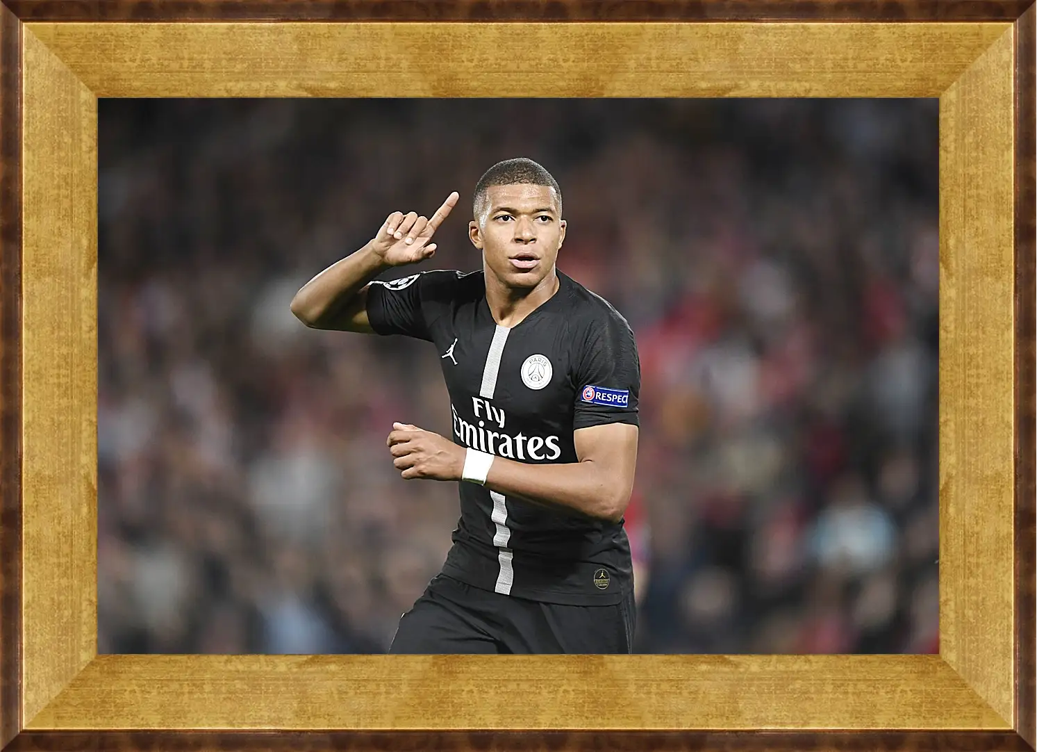 Картина в раме - Килиан Мбаппе. Kylian Mbappé