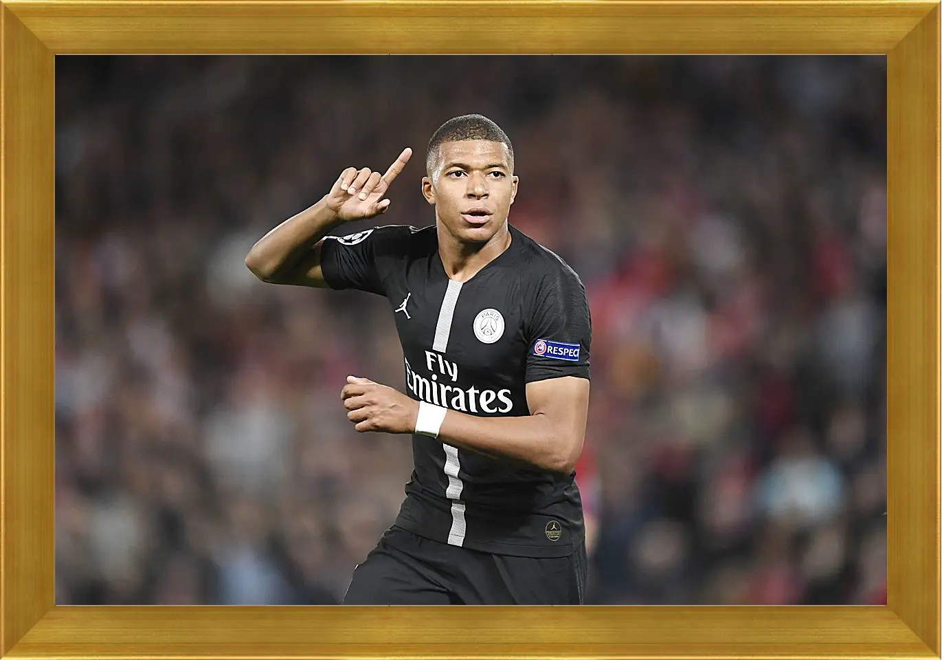 Картина в раме - Килиан Мбаппе. Kylian Mbappé