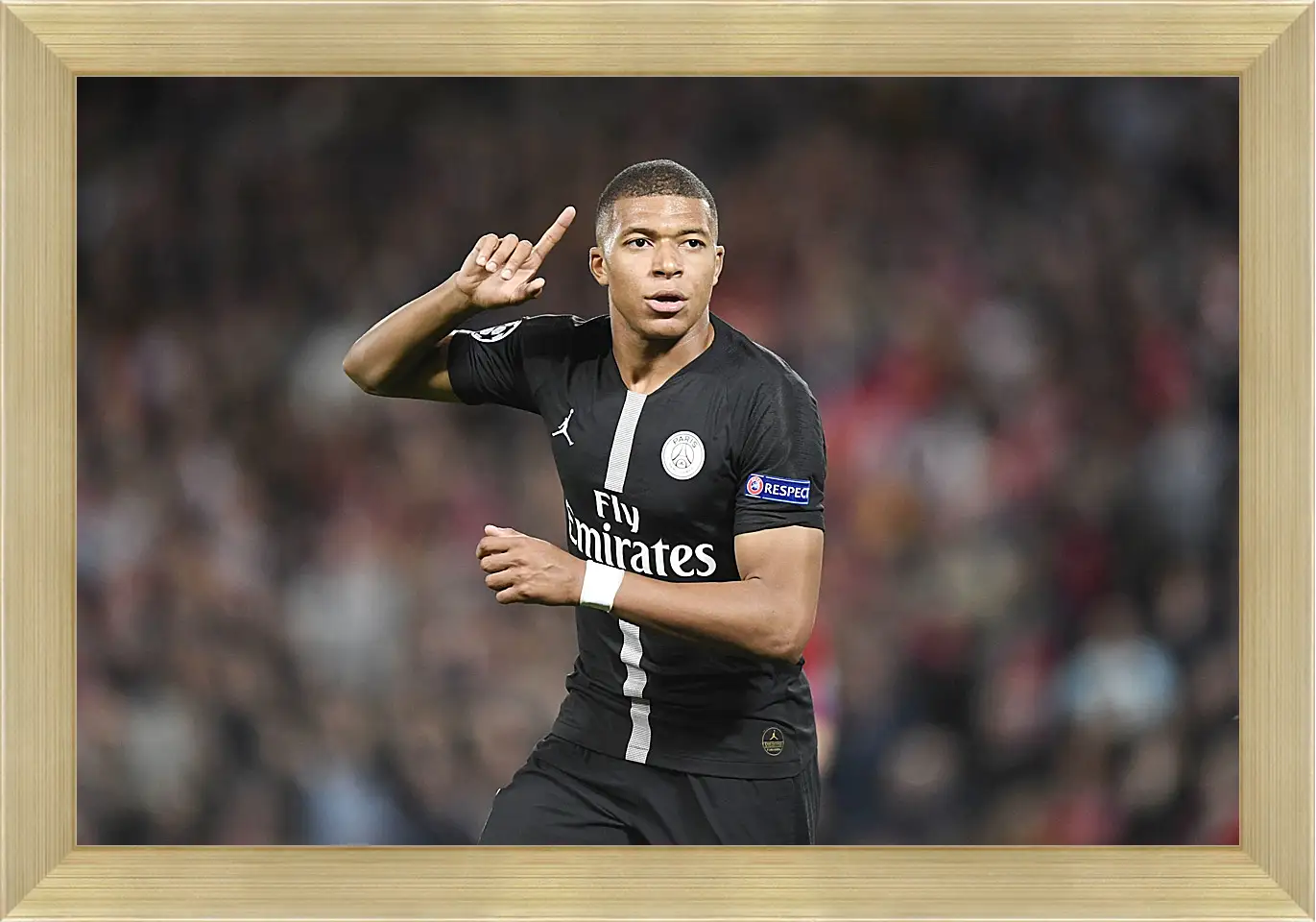 Картина в раме - Килиан Мбаппе. Kylian Mbappé