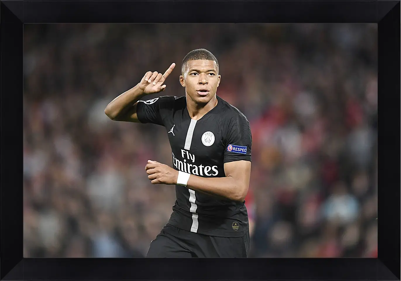 Картина в раме - Килиан Мбаппе. Kylian Mbappé