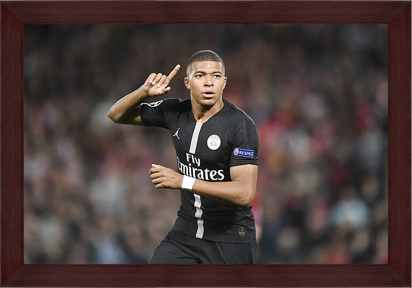 Картина в раме - Килиан Мбаппе. Kylian Mbappé