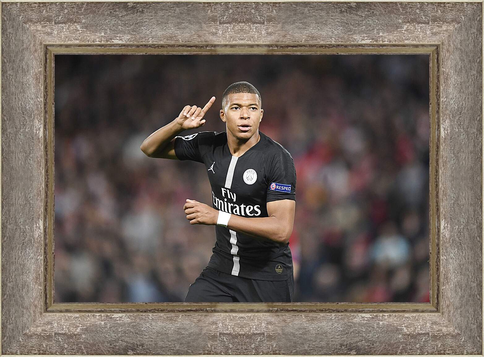 Картина в раме - Килиан Мбаппе. Kylian Mbappé